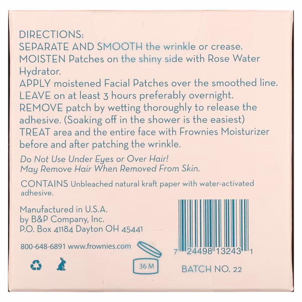 Frownies, Facial Patches for Corners of Eyes & Mouth, 144 Patches - Image 3