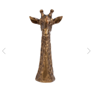 Gold Giraffe Ornament - Gold
